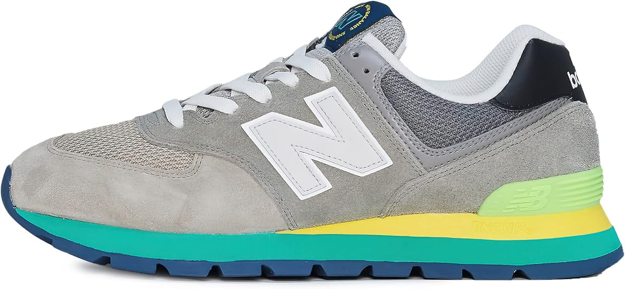 Men's New Balance Classics Grey/Green (ML574DSJ) - 9