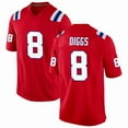 thumbnail image 1 of Men's New England Diggs 8 Red Stitched T-Shirts Sports Player Game Top, Small, 1 of 1
