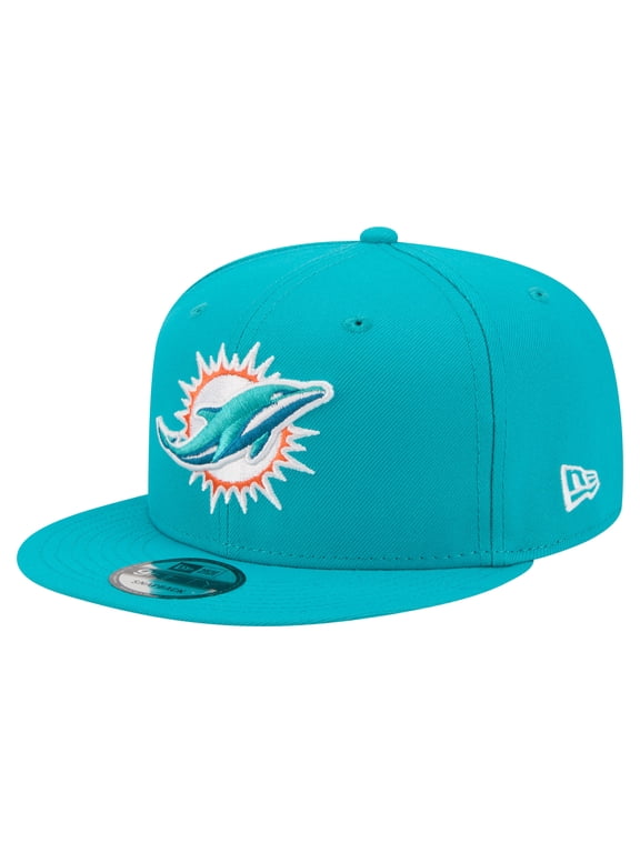 Men's New Era Aqua Miami Dolphins 9FIFTY Snapback Hat