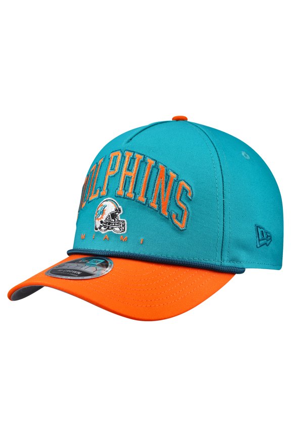 Men's New Era  Aqua Miami Dolphins  Arch COOLERA 9FORTY A-Frame M-Crown Adjustable Hat