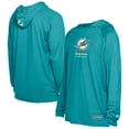 thumbnail image 1 of Men's New Era  Aqua Miami Dolphins Functional Fandom Hoodie, 1 of 5
