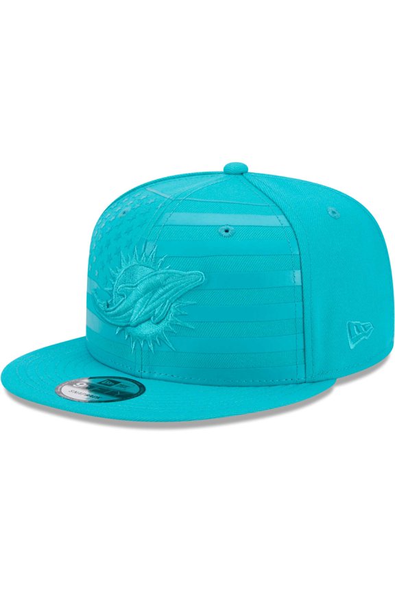 Men's New Era Aqua Miami Dolphins Independent 9FIFTY Snapback Hat