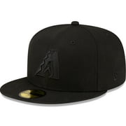 Men's New Era  Arizona Diamondbacks  Black on Black 59FIFTY Fitted Hat