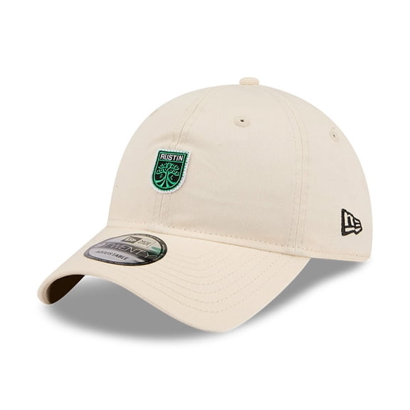 Men's New Era Beige Austin FC Micro Team Logo 9TWENTY Adjustable Hat