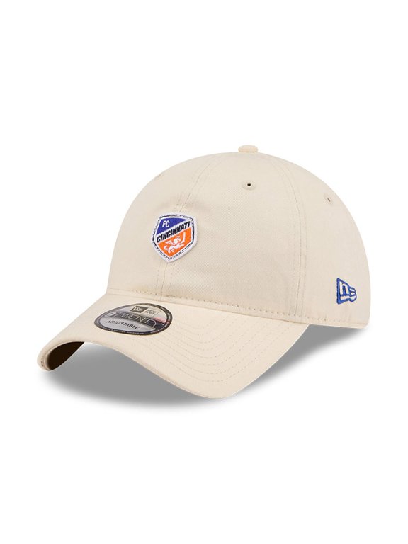 Men's New Era Beige FC Cincinnati Micro Team Logo 9TWENTY Adjustable Hat