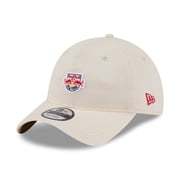 Mens New Era Beige New York Red Bulls Micro Team Logo 9TWENTY Adjustable Hat