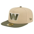 thumbnail image 1 of Men's New Era  Beige/Olive Washington Commanders Color Pack A-Frame 59FIFTY Fitted Hat, 1 of 5