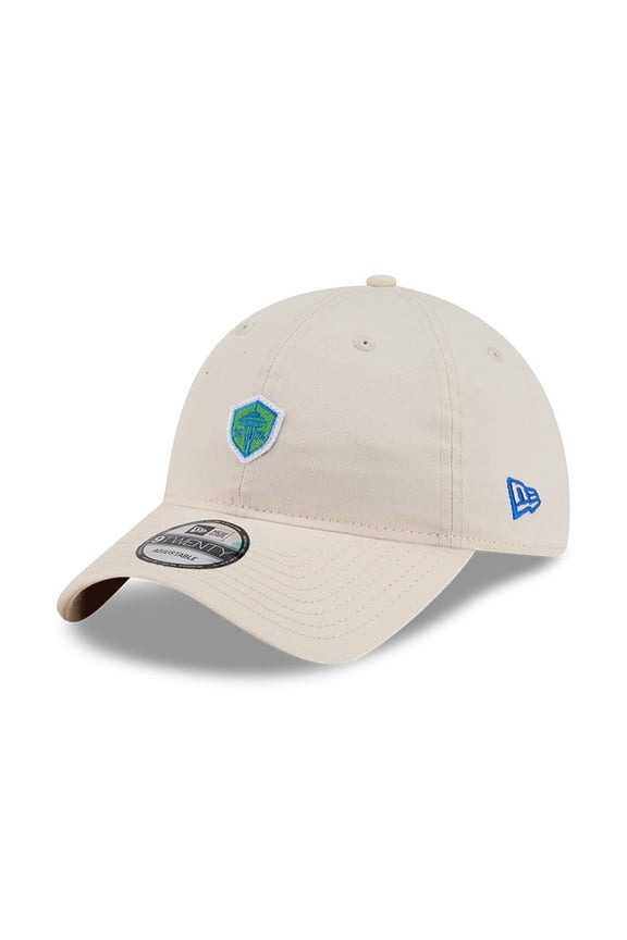 Men's New Era Beige Seattle Sounders FC Micro Team Logo 9TWENTY Adjustable Hat