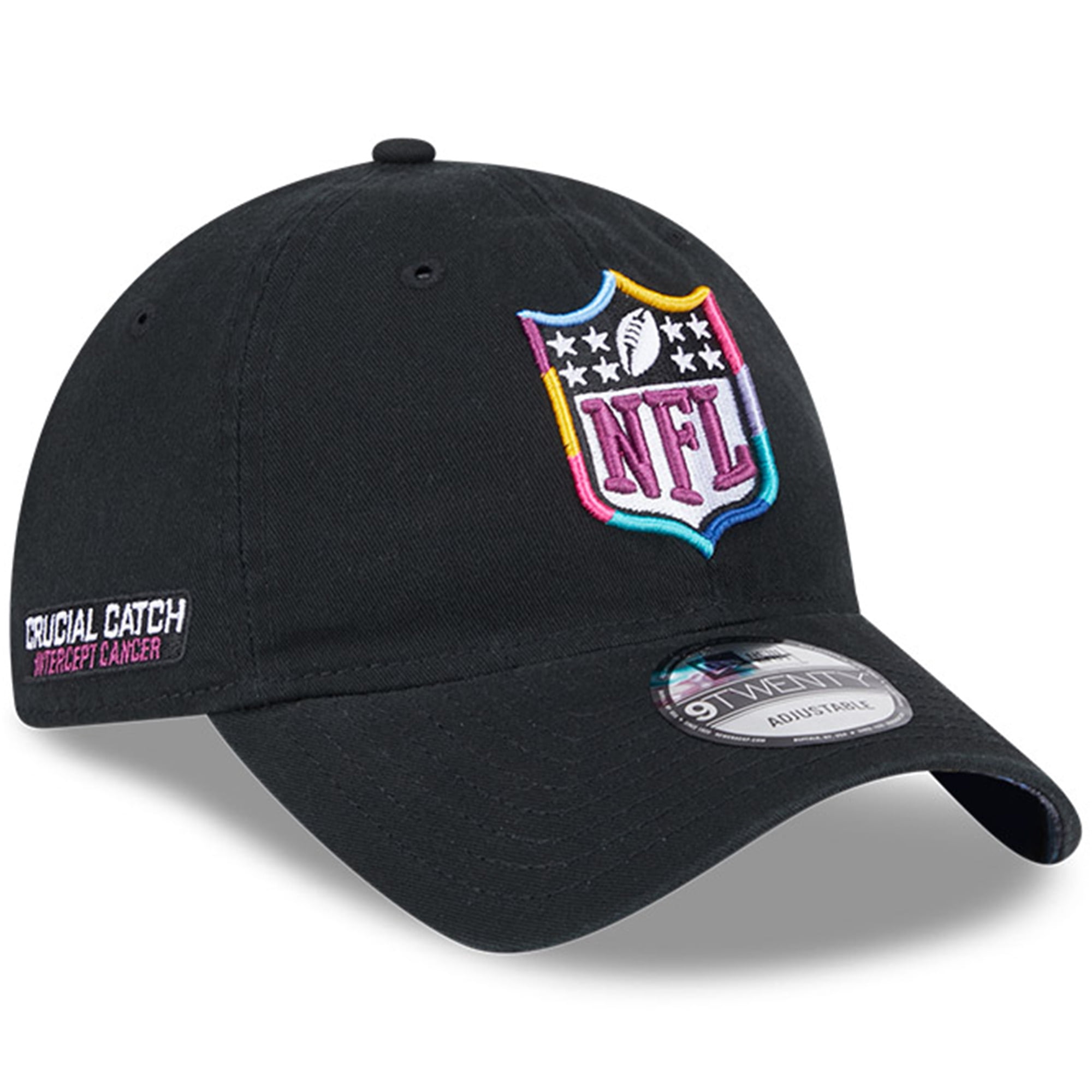 Men's New Era Black 2024 NFL Crucial Catch 9TWENTY Adjustable Hat