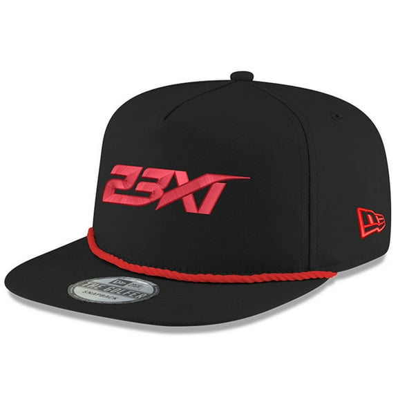 Men's New Era Black 23XI Racing Golfer Snapback Hat
