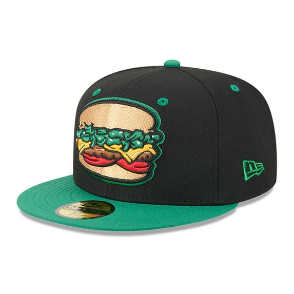Men's-New Era Black Albuquerque Isotopes Theme Nights 59FIFTY Fitted Hat