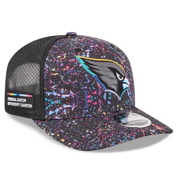 Men's New Era Black Arizona Cardinals 2025 NFL Crucial Catch 9SEVENTY Adjustable Hat