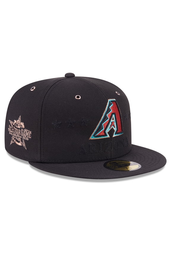 Men's New Era Black Arizona Diamondbacks 2026 MLB All-Star Game 59FIFTY Fitted Hat