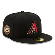 Men's New Era  Black Arizona Diamondbacks 25th Anniversary  59FIFTY Fitted Hat