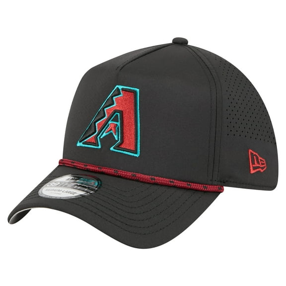 Men's New Era  Black Arizona Diamondbacks 39THIRTY A-Frame Perforated Flex Hat
