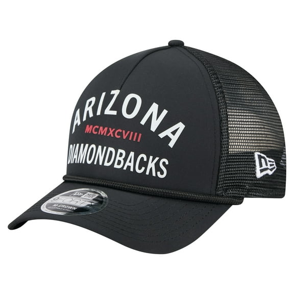 Men's-New Era Black Arizona Diamondbacks Minimalist 9FORTY A-Frame Adjustable Hat