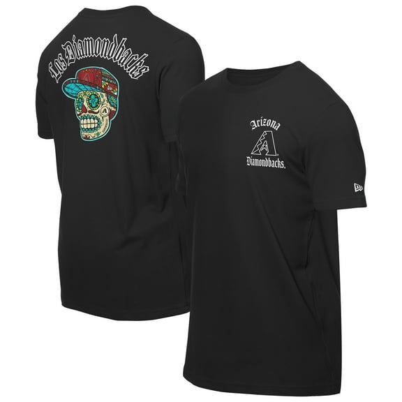 Men's New Era Black Arizona Diamondbacks Sugar Skulls T-Shirt