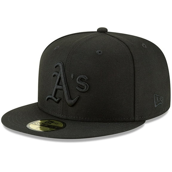 Men's New Era Black Athletics Primary Logo Basic 59FIFTY Fitted Hat