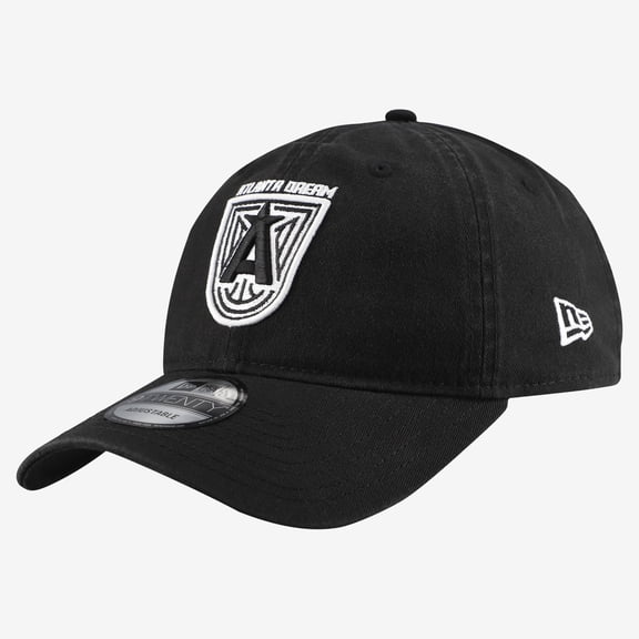 Men's New Era Black Atlanta Dream Black & White 9TWENTY Adjustable Hat