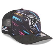 Mens New Era Black Atlanta Falcons 2026 NFL Crucial Catch 9SEVENTY Adjustable Trucker Hat