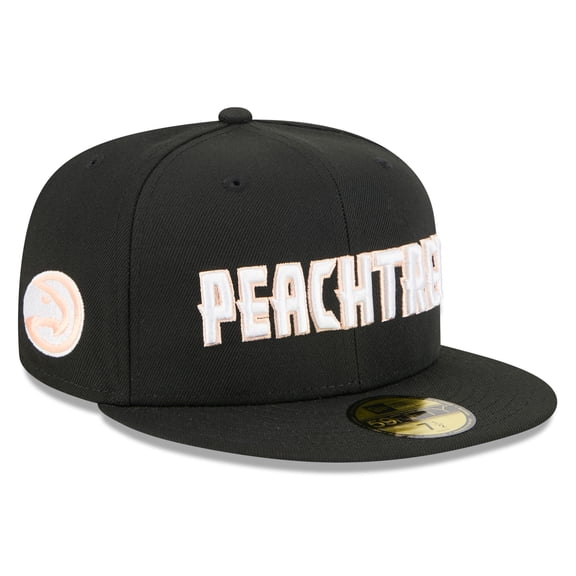 Men's New Era Black Atlanta Hawks 2025/26 City Edition 59FIFTY Fitted Hat