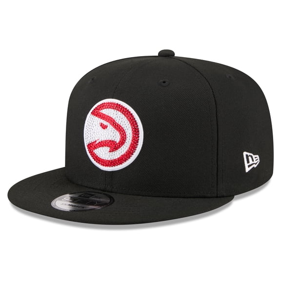 Men's New Era Black Atlanta Hawks 2026 NBA Draft Crystal 9FIFTY Snapback Hat