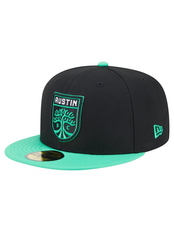 Men's New Era Black Austin FC 2025 Kickoff 59FIFTY Fitted Hat