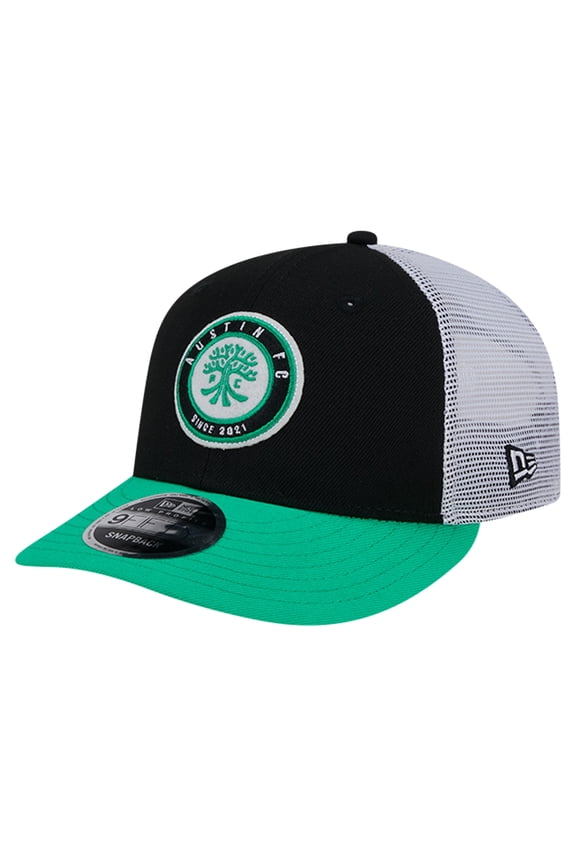 Men's New Era Black Austin FC Throwback Trucker Low Profile 9FIFTY Snapback Hat