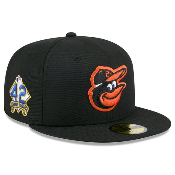 Men's New Era Black Baltimore Orioles 2025 Jackie Robinson Day 59FIFTY Fitted Hat