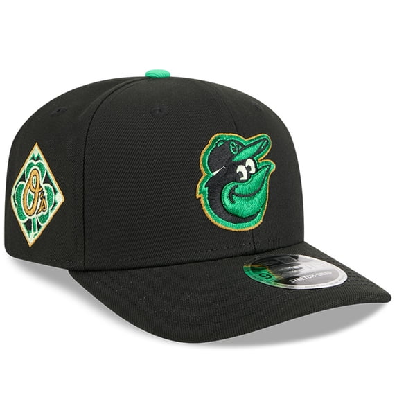 Men's New Era Black Baltimore Orioles 2026 St. Patrick's Day 9SEVENTY Adjustable Hat