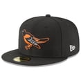 thumbnail image 1 of Men's New Era Black Baltimore Orioles Cooperstown Collection Wool 59FIFTY Fitted Hat, 1 of 5