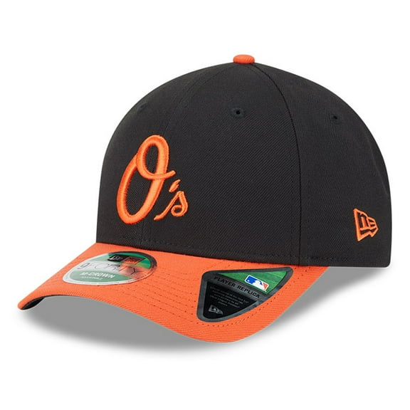 Men's New Era Black Baltimore Orioles Player Replica 9FORTY Adjustable Hat