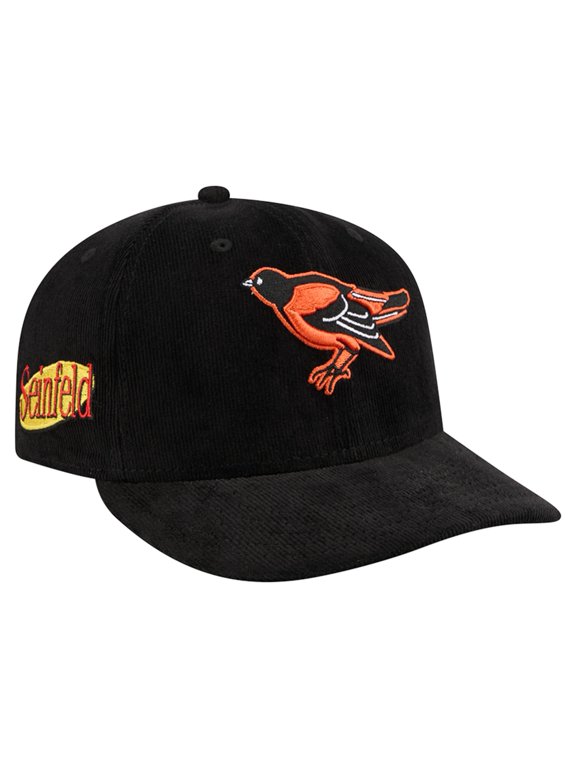 Men's New Era Black Baltimore Orioles Seinfeld Low Profile 59FIFTY Fitted Hat