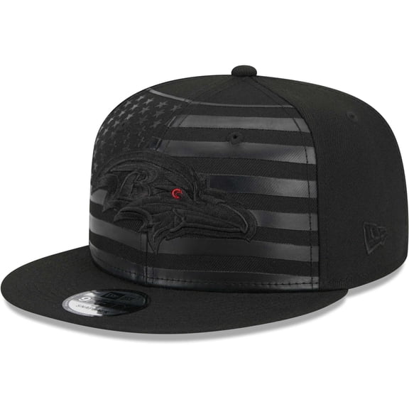 Men's New Era Black Baltimore Ravens Independent 9FIFTY Snapback Hat