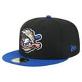 thumbnail image 1 of Men's-New Era  Black/Blue Biloxi Shuckers Authentic Collection 59FIFTY Fitted Hat, 1 of 6