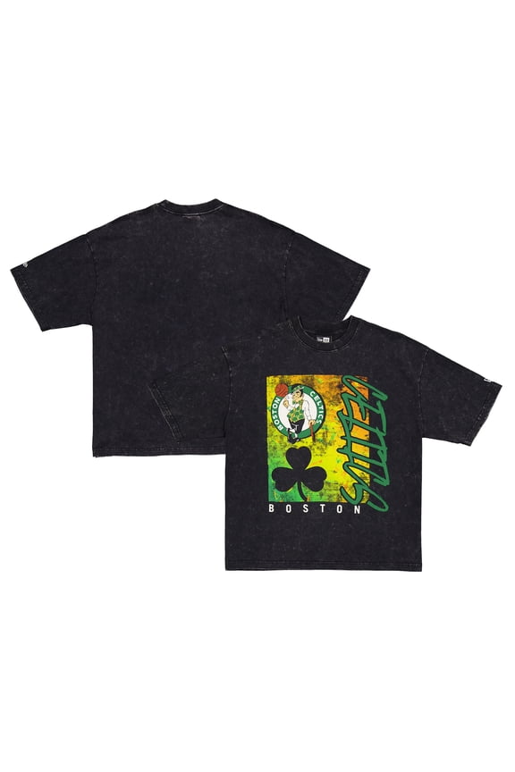Men's New Era Black Boston Celtics Sport Classics Enzyme Washed T-Shirt