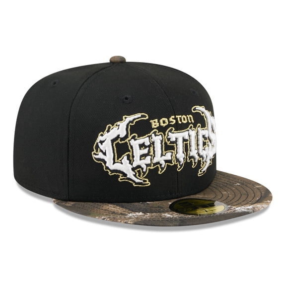 Men's New Era Black Boston Celtics Thrilla 59FIFTY Fitted Hat