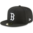 thumbnail image 1 of Men's New Era Black Boston Red Sox 59FIFTY Fitted Hat, 1 of 5
