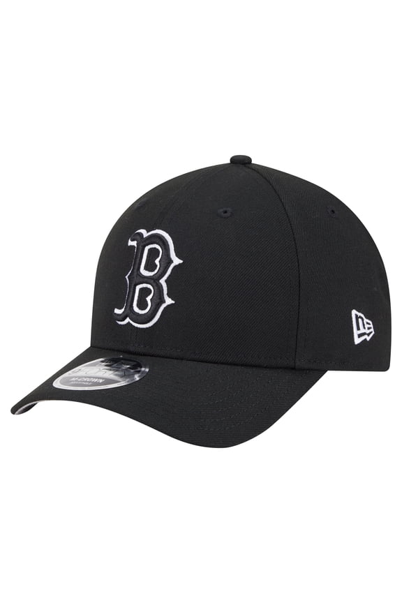 Men's New Era Black Boston Red Sox Player Replica 9FORTY Adjustable Hat