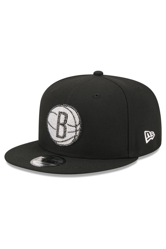 Men's New Era Black Brooklyn Nets 2026 NBA Draft Crystal 9FIFTY Snapback Hat