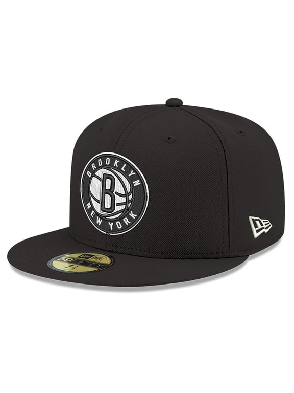 Men's New Era Black Brooklyn Nets 59FIFTY Fitted Hat
