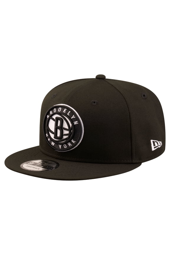 Men's New Era  Black Brooklyn Nets Team 9FIFTY Snapback Hat