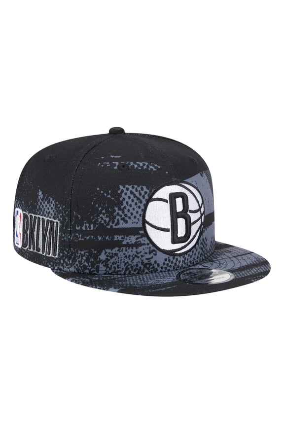 Men's New Era Black Brooklyn Nets Tip-Off 9FIFTY Snapback Hat