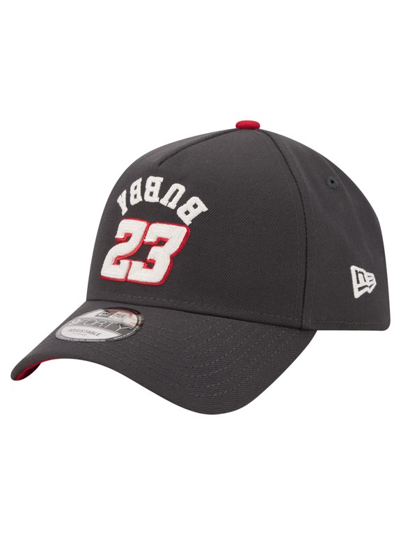 Men's New Era Black Bubba Wallace Upside-Down Chain Stitch A-Frame 9FORTY Adjustable Hat