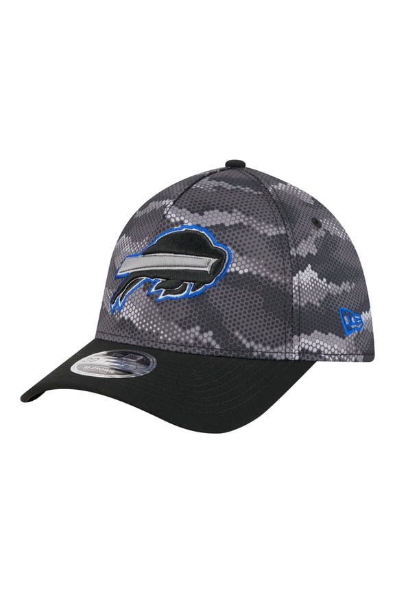 Men's New Era  Black Buffalo Bills Camo A-Frame 39THIRTY Flex Hat