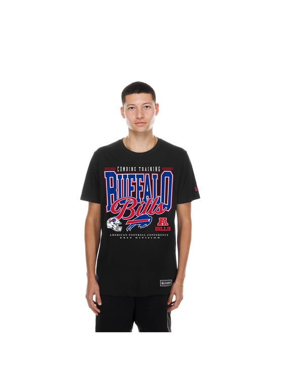 Men's New Era Black Buffalo Bills Combine Authentic T-Shirt