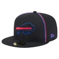 thumbnail image 1 of Men's New Era Black Buffalo Bills Soutache 59FIFTY Fitted Hat, 1 of 5