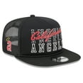 thumbnail image 1 of Men's New Era Black California Angels Cooperstown Collection Street Team A-Frame Trucker 9FIFTY Snapback Hat, 1 of 6