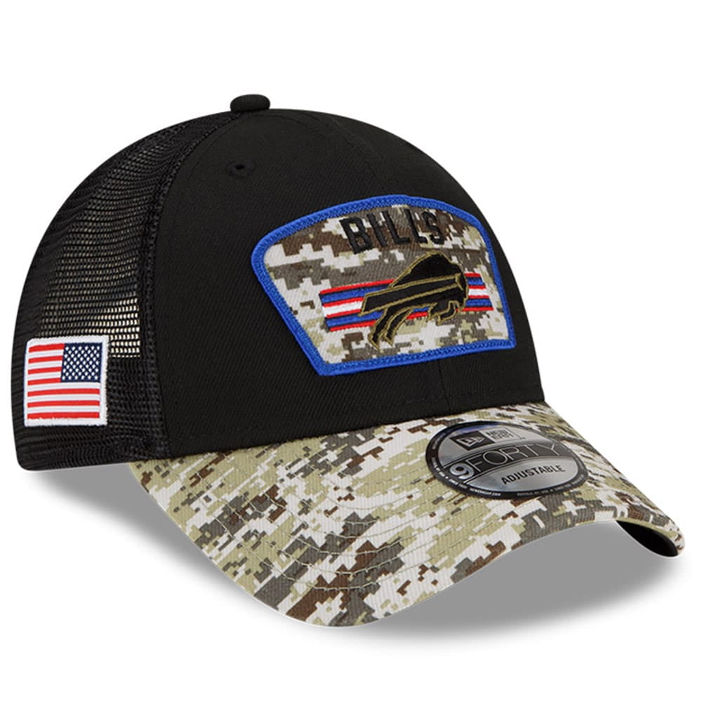 Branded Bills Salute Midnight Snapback Cap - Adjustable Flat Bill Hat