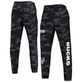 thumbnail image 1 of Men's New Era Black/Camo Milwaukee Bucks Tonal Joggers, 1 of 3
